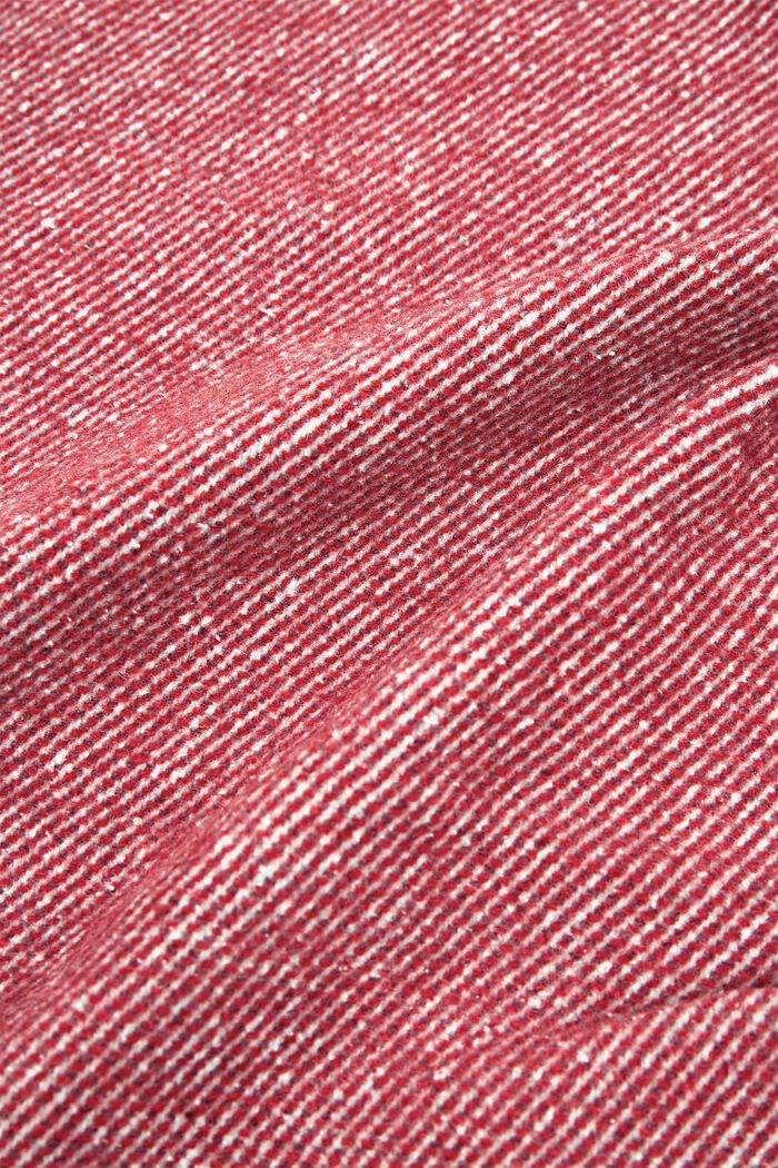 Blød plaid af bomuldsblanding, DARK RED, detail image number 1