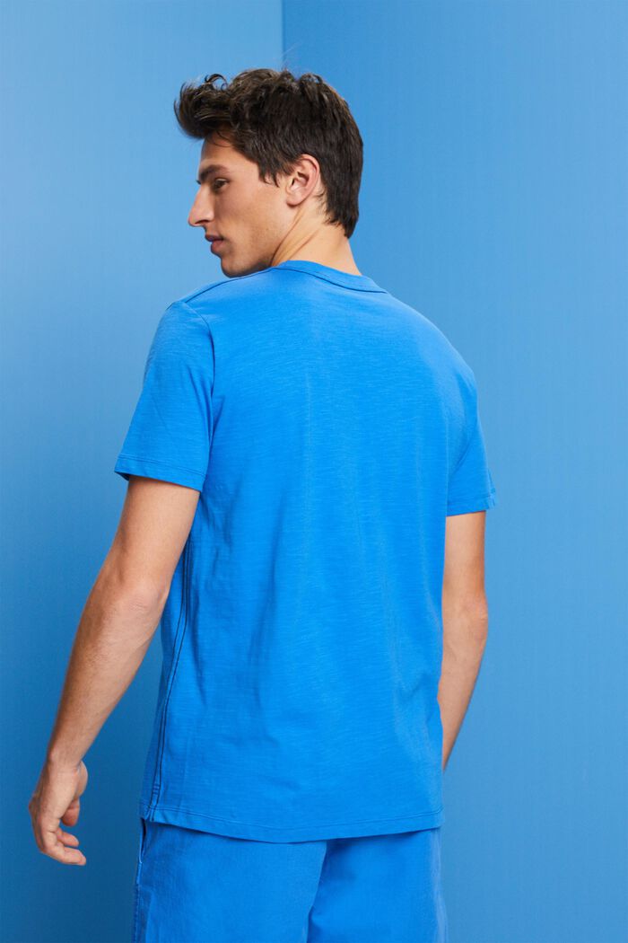 T-shirt i bomuldsjersey, BRIGHT BLUE, detail image number 3