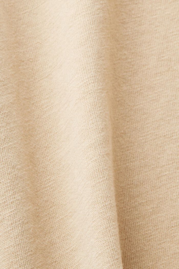 Garment-dyed T-shirt i jersey, 100 % bomuld, SAND, detail image number 5