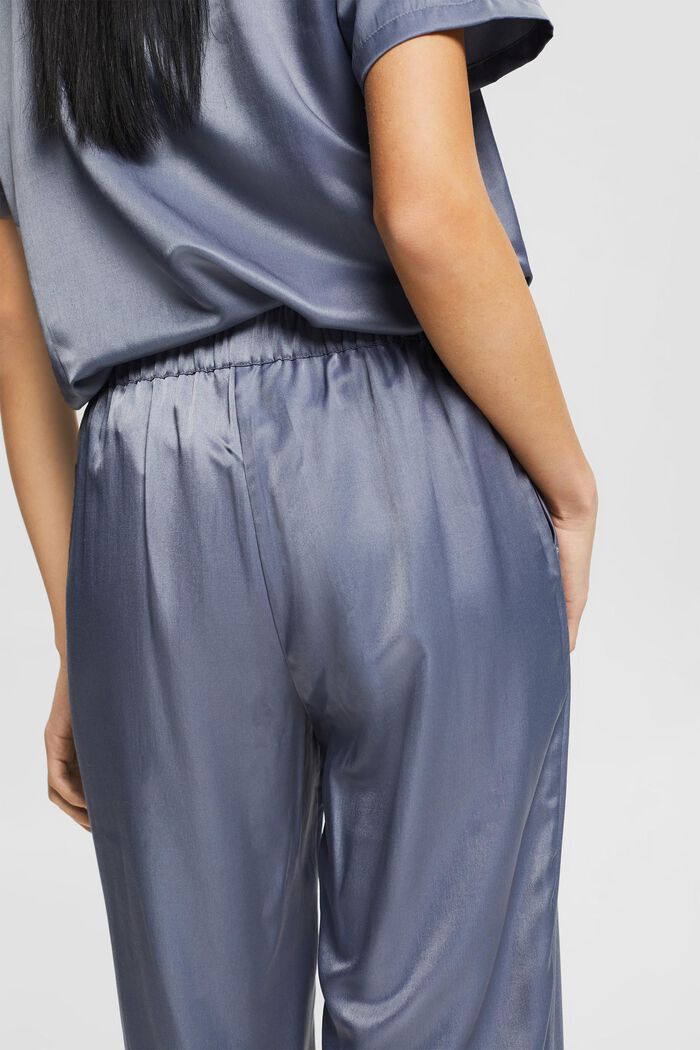 Pyjamasbukser med LENZING™ ECOVERO™, GREY BLUE, detail image number 5
