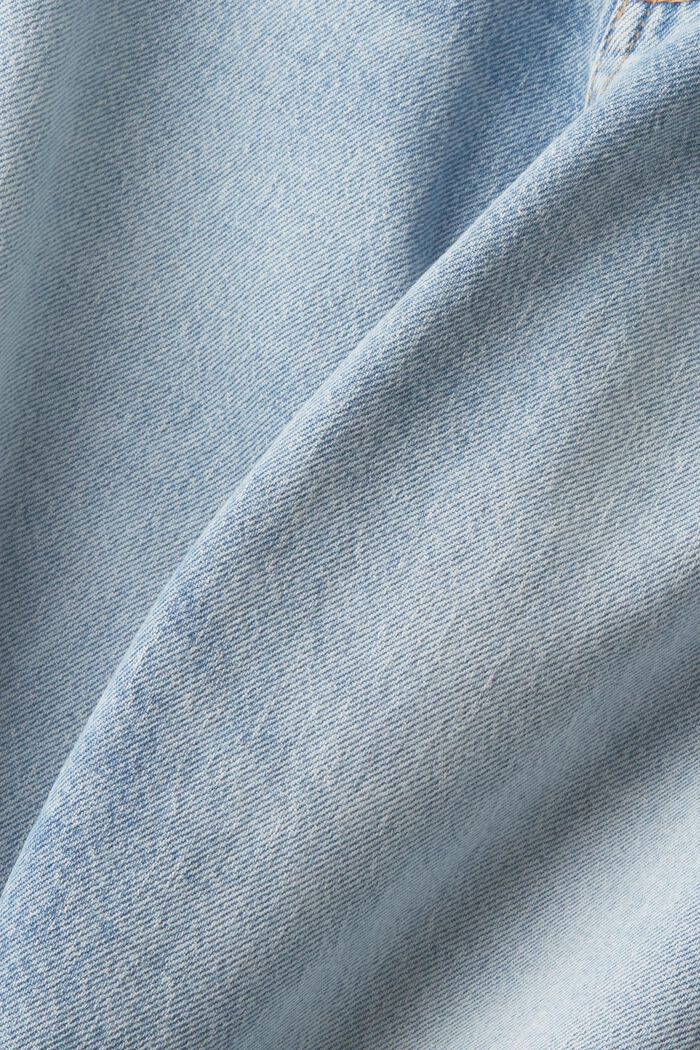Jeans med high-rise 90’er-pasform og rå kanter, BLUE MEDIUM WASHED, detail image number 5