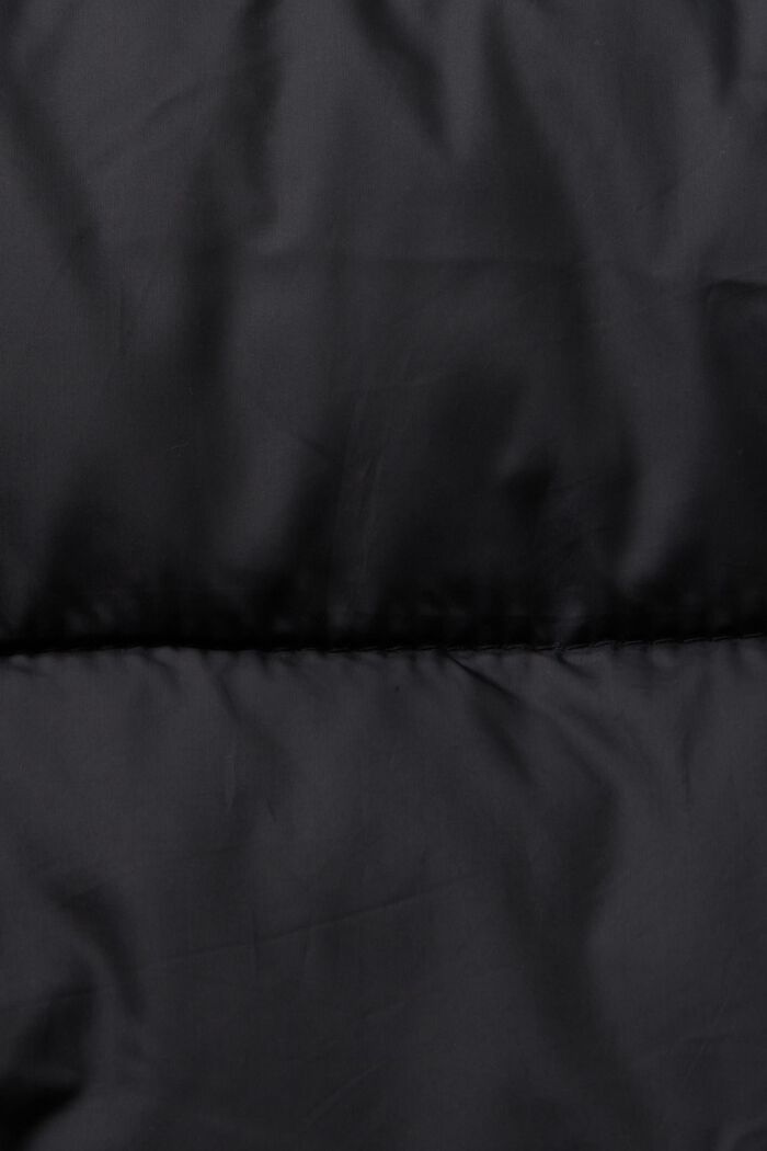 Genanvendt: pufferfrakke med hætte, BLACK, detail image number 5
