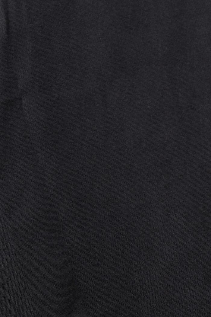 Skjorte med båndkrave, BLACK, detail image number 5