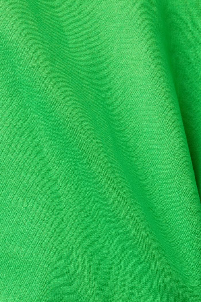 Cropped hættetrøje med gennemgående lynlås, GREEN, detail image number 5