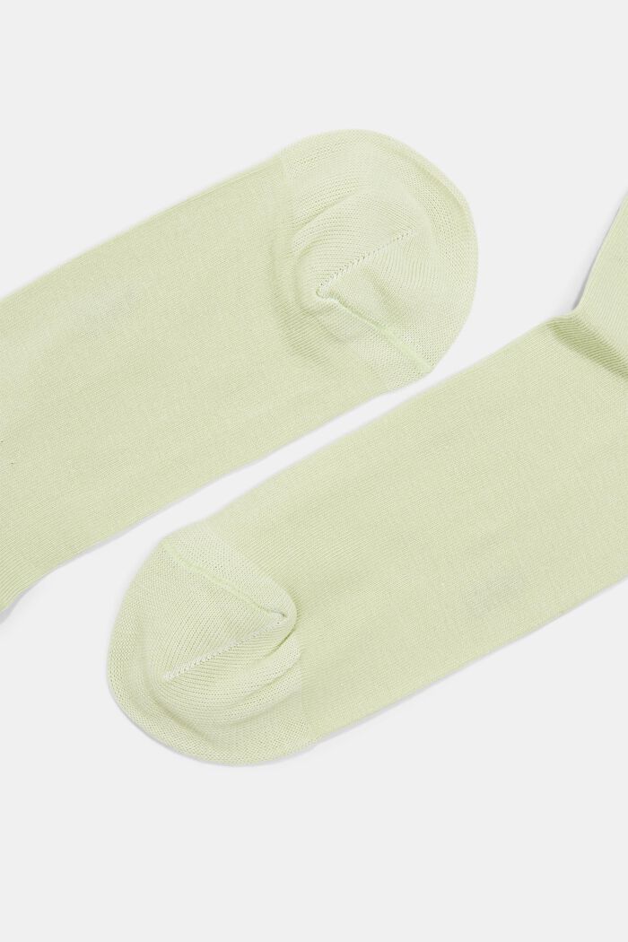 Pakke med 2 par sokker i groft strik, LIGHT GREEN, detail image number 1