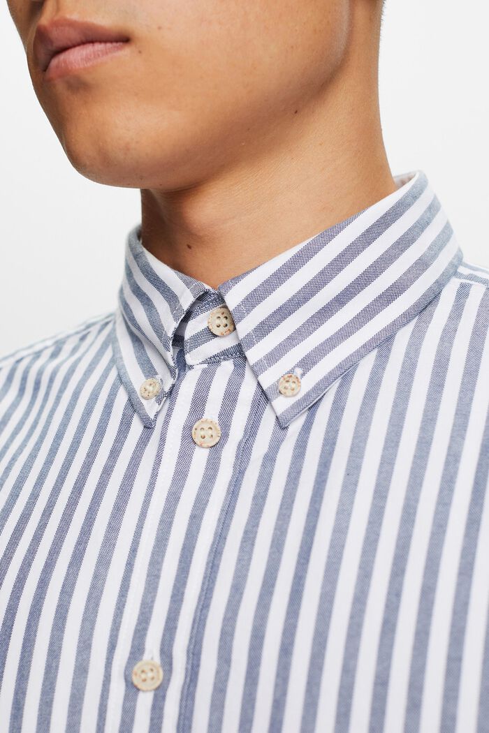 Button down-skjorte med Oxford-striber, GREY BLUE, detail image number 2
