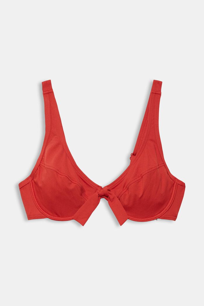 Genanvendte materialer: upolstret bøjle-bikini, RED, detail image number 1