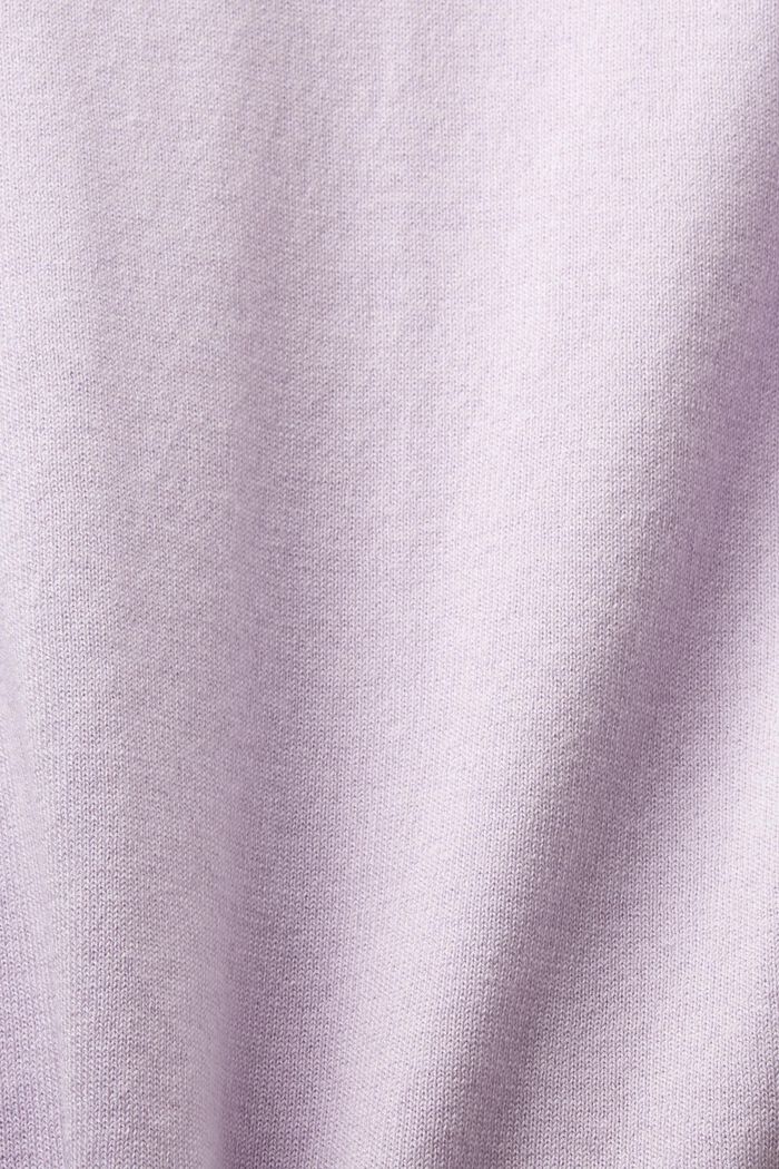 Tofarvet kortærmet sweater, LAVENDER, detail image number 5