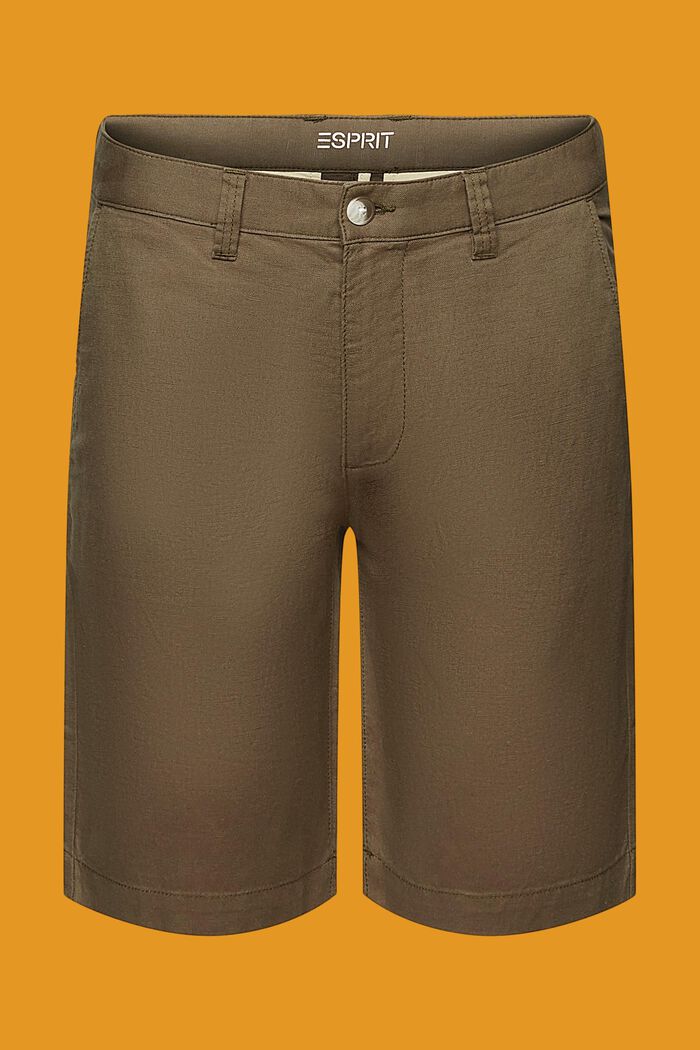 Shorts i chino-stil, DUSTY GREEN, detail image number 6