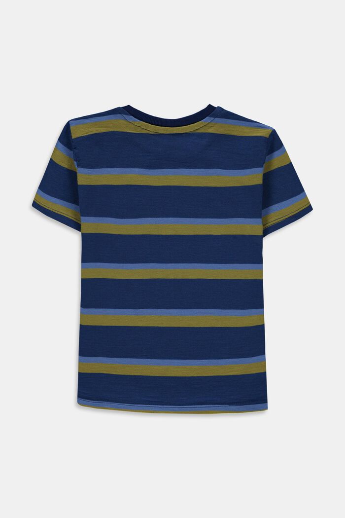Stribet T-shirt i 100% bomuld, BLUE, detail image number 1