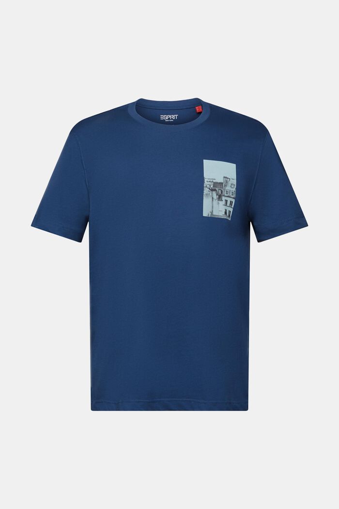 T-shirt med print på for- og bagside, GREY BLUE, detail image number 6