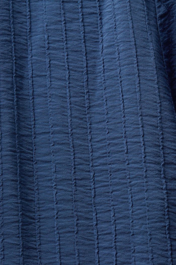 Tekstureret minikjole med flæser, GREY BLUE, detail image number 5