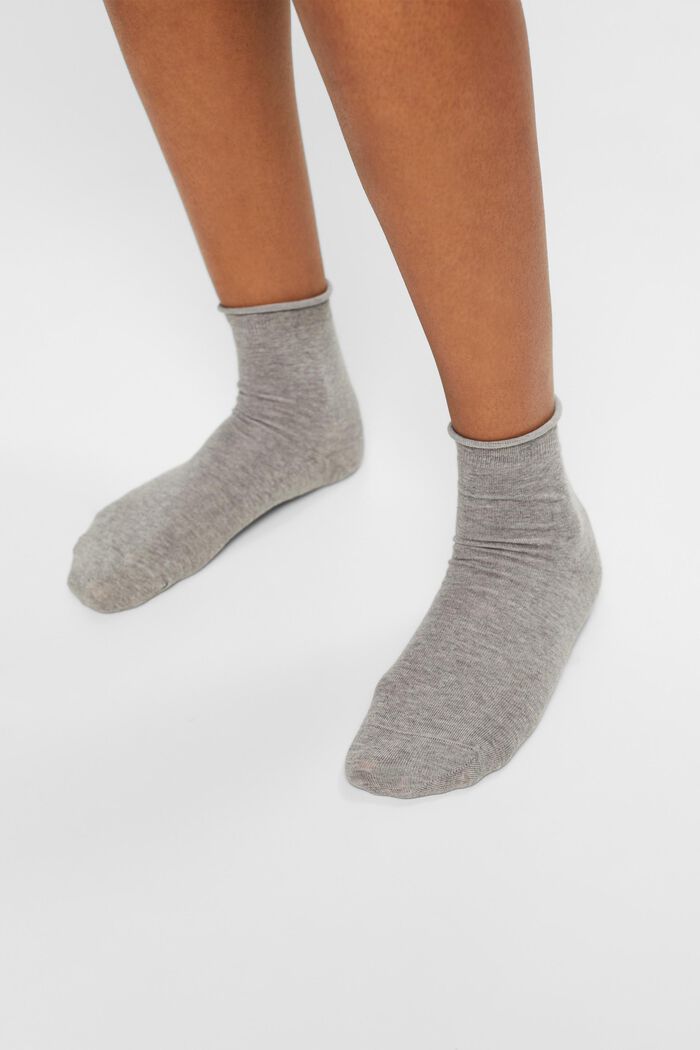 Pakke m. 2 par strikkede sokker, LIGHT GREY, detail image number 1
