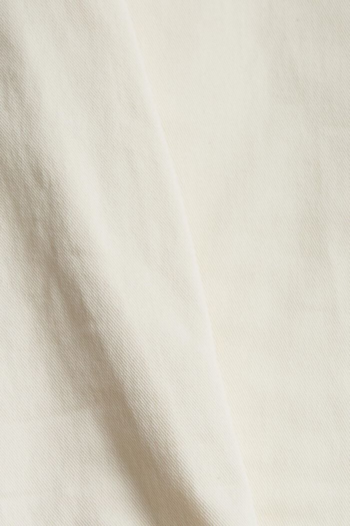 Stretchbukser med lynlåsdetalje, OFF WHITE, detail image number 4