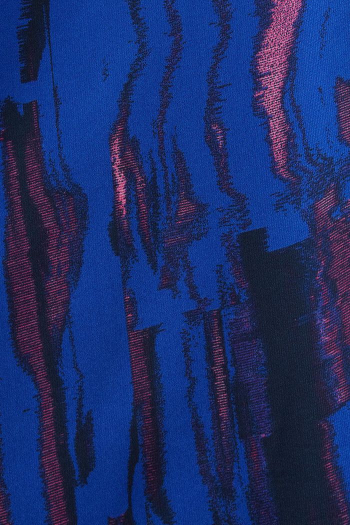 Minikjole i crepe chiffon med print, BRIGHT BLUE, detail image number 5