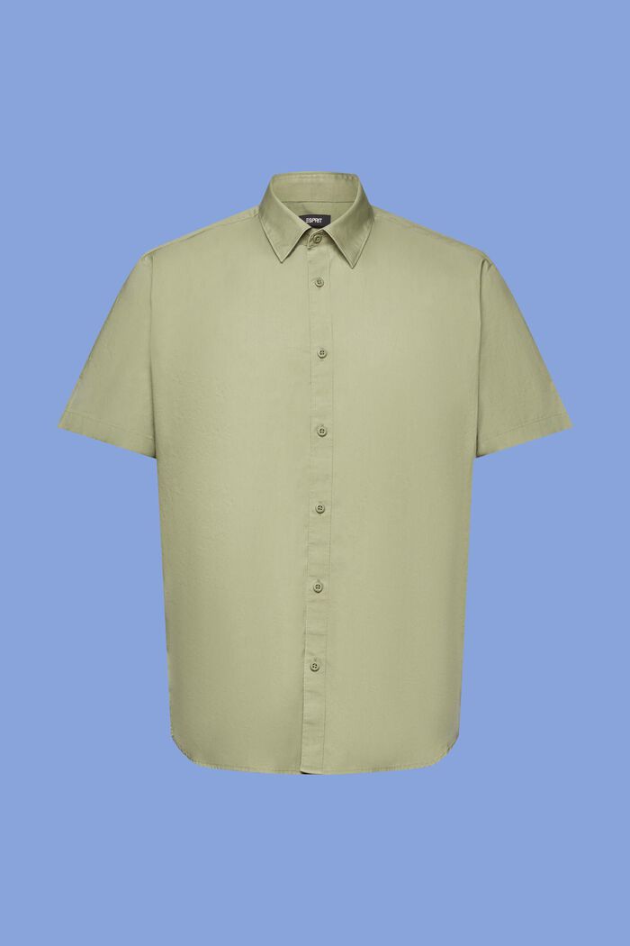 Button down-skjorte med korte ærmer, LIGHT KHAKI, detail image number 5