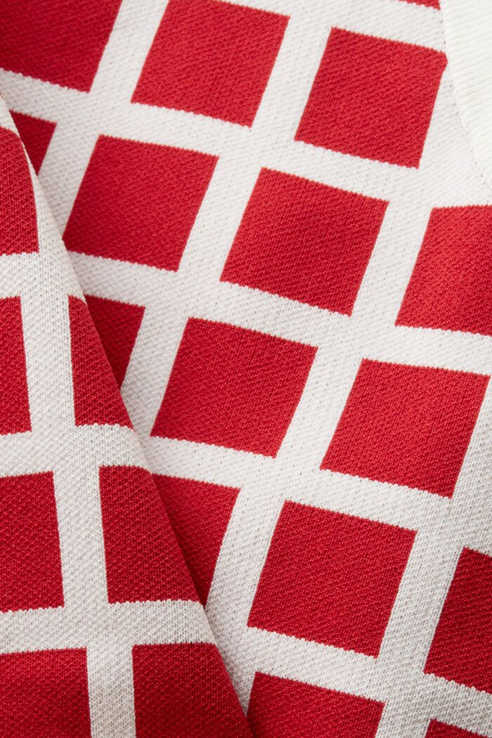 Cropped jacquard sweater-tanktop, DARK RED, detail image number 5