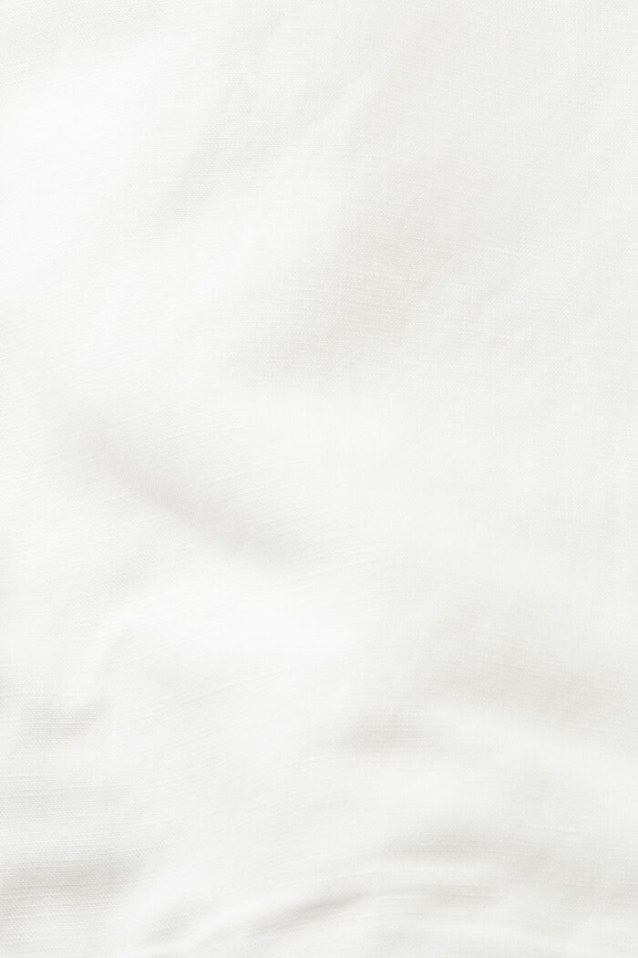Overgangsjakke med hætte, hørblanding, WHITE, detail image number 5