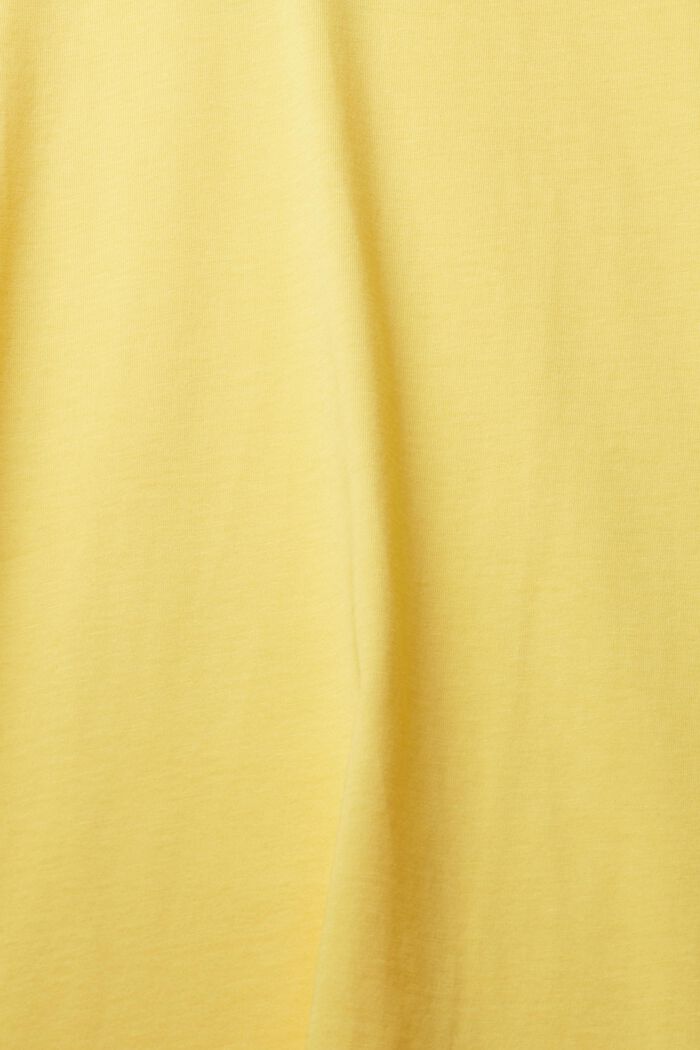 Jersey-T-shirt, 100% bomuld, YELLOW, detail image number 1
