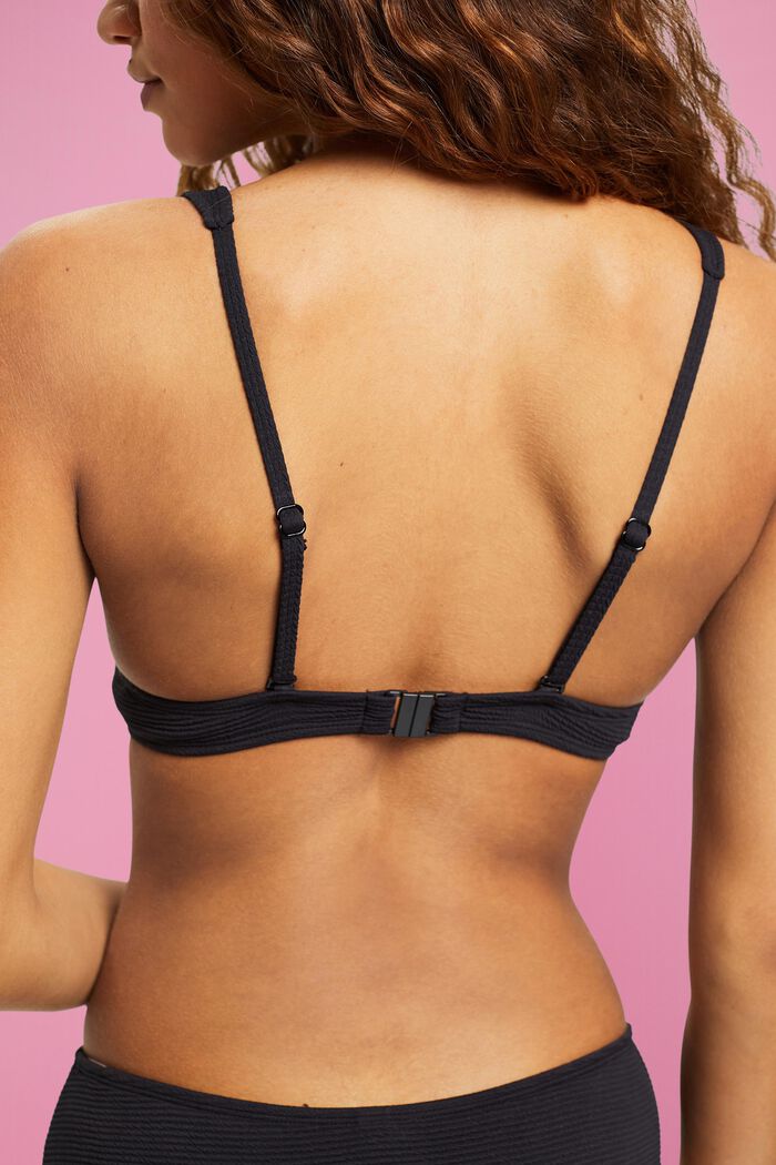 Tekstureret bikinitop med flexiwire, BLACK, detail image number 4
