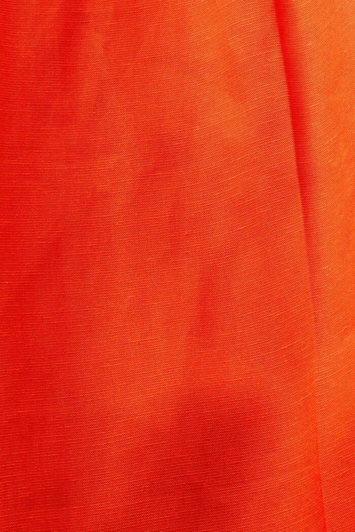 Mix og Match cropped culottebukser med høj talje, BRIGHT ORANGE, detail image number 6