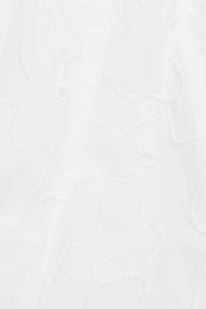 Midikjole med pufærmer og bælte, WHITE, detail image number 5