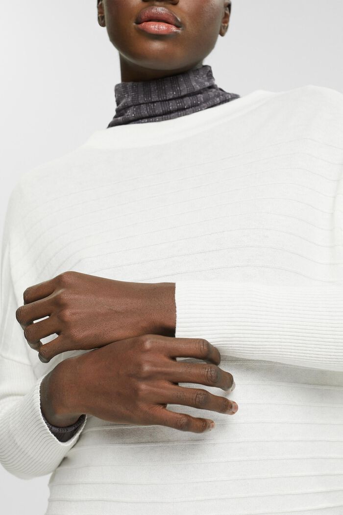 Stribet pullover, OFF WHITE, detail image number 2