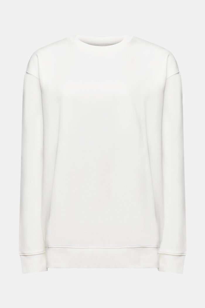 Sweatshirt i bomuldsmiks, OFF WHITE, detail image number 6