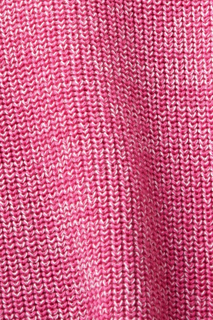 Ribstrikket sweater med høj hals, PINK FUCHSIA, detail image number 5
