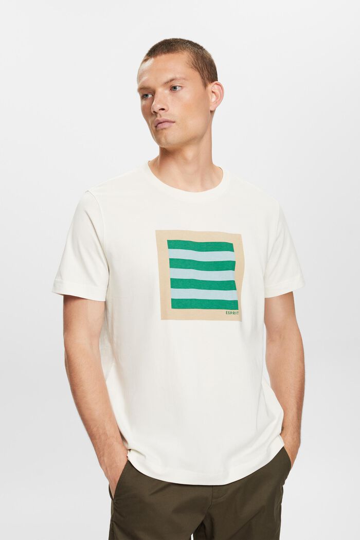 T-shirt i bomuldsjersey med print, ICE, detail image number 0