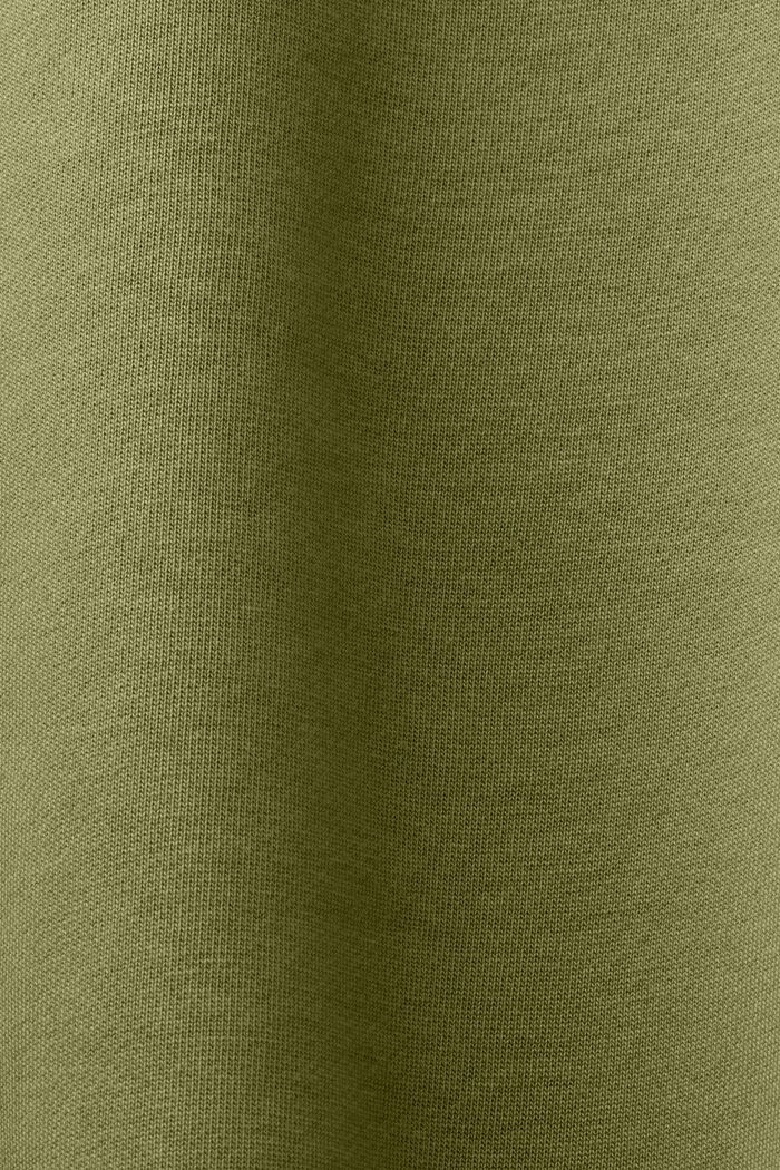 Unisex sweatshirt i bomuldsfleece med logo, OLIVE, detail image number 6