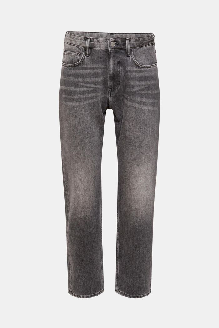 Jeans med lige ben, GREY MEDIUM WASHED, detail image number 7