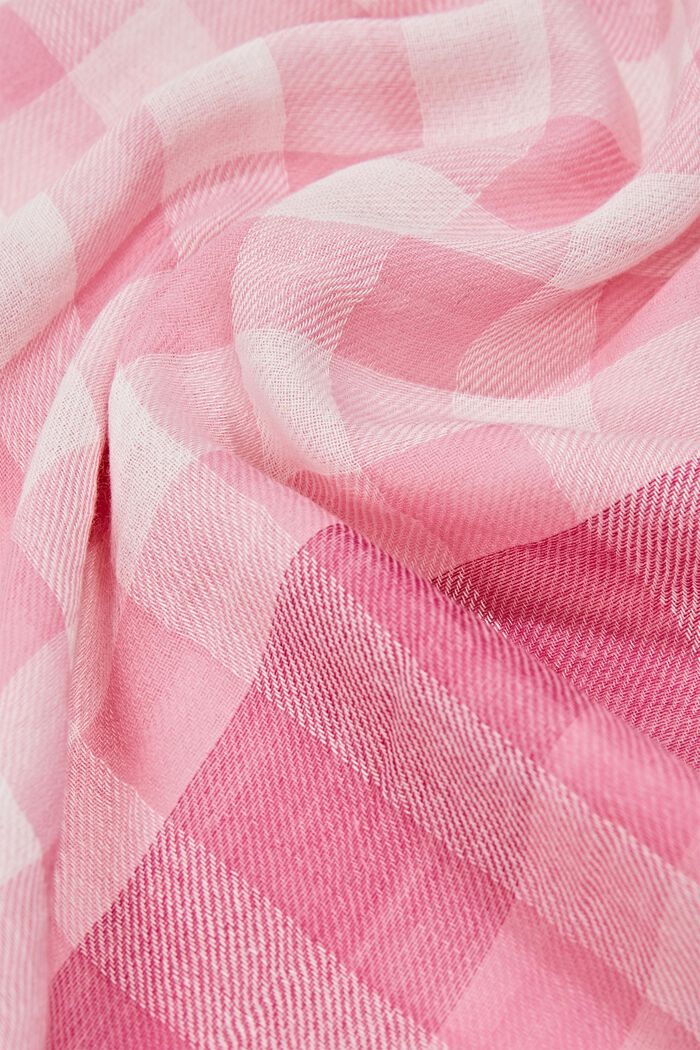Kvadratisk tørklæde med tern, PINK, detail image number 2