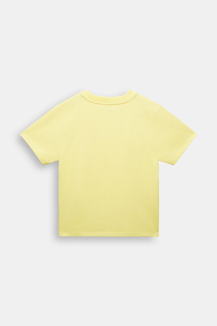 T-shirt i bomuldsjersey med print, PASTEL YELLOW, detail image number 3