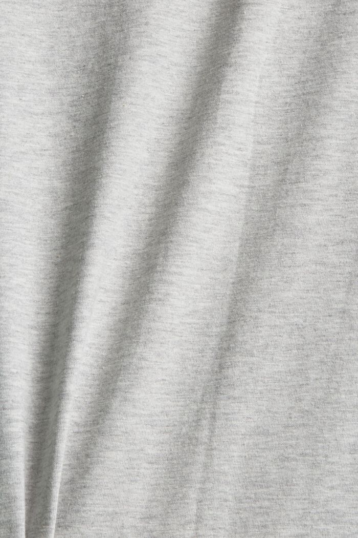 Jersey-T-shirt med print, LIGHT GREY, detail image number 5