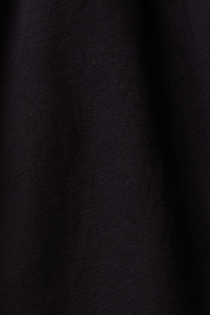 Pull on-bermudashorts med bindebælte, BLACK, detail image number 6