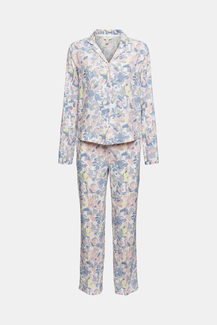 Pyjamas med blomstret mønster, LENZING™ ECOVERO™