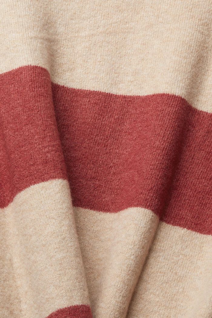Med uld: blød og lækker pullover, TERRACOTTA, detail image number 1