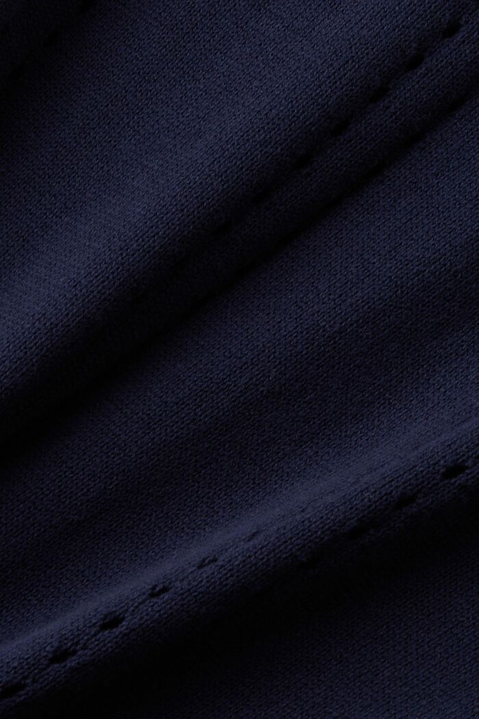 Hæklet pullover, NAVY, detail image number 4