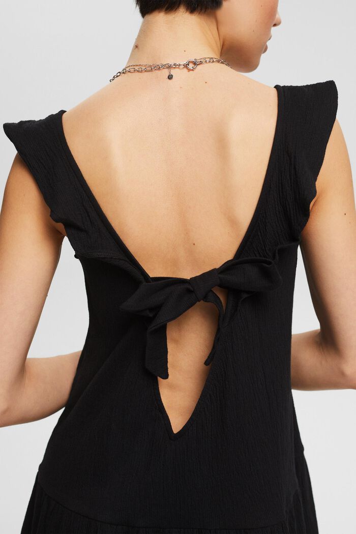 Kjole med udskæring i ryggen, BLACK, detail image number 3