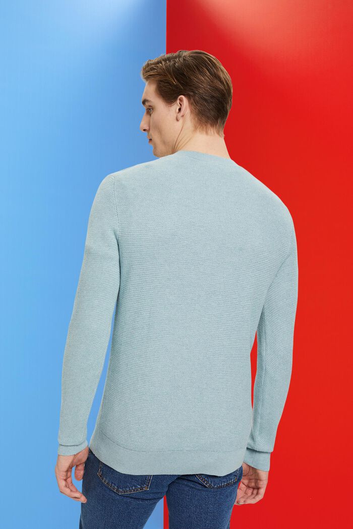 Stribet sweater, GREY BLUE, detail image number 3