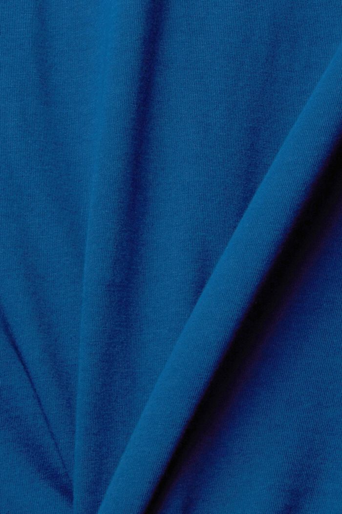 Langærmet stop med stående krave, PETROL BLUE, detail image number 1