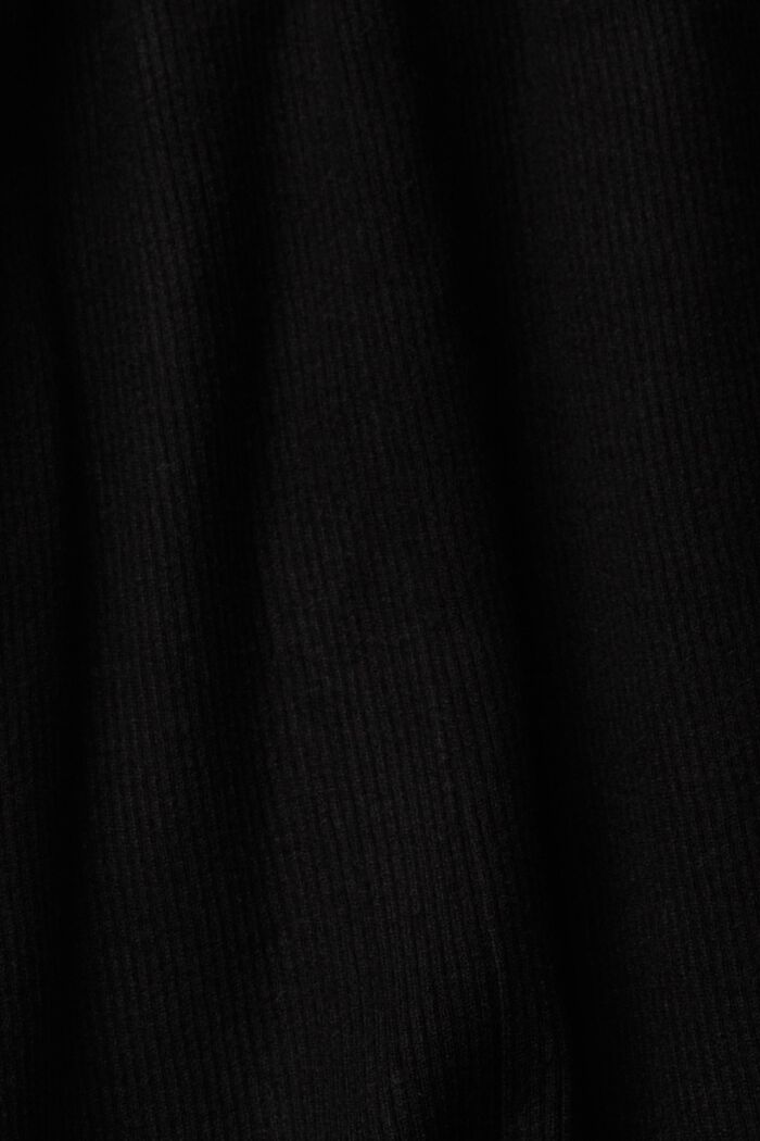 Lang cardigan med bælte, BLACK, detail image number 1