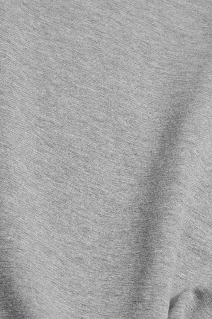 Meleret sweatshirt med økologisk bomuld, MEDIUM GREY, detail image number 4