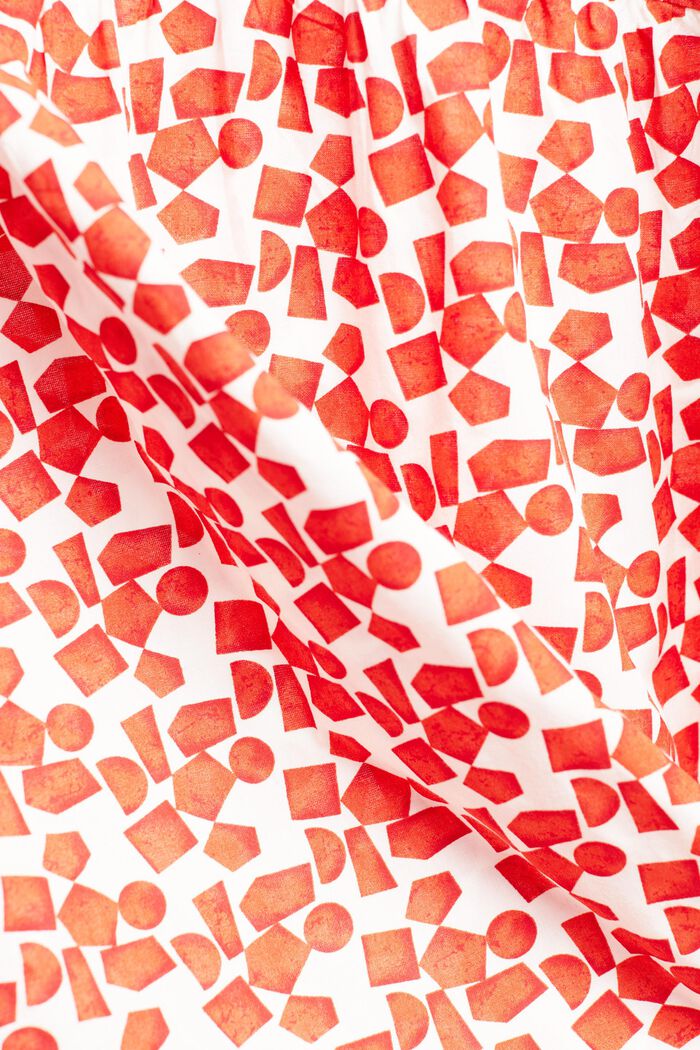 Bluse med mønster, LENZING™ ECOVERO™, ORANGE RED, detail image number 1