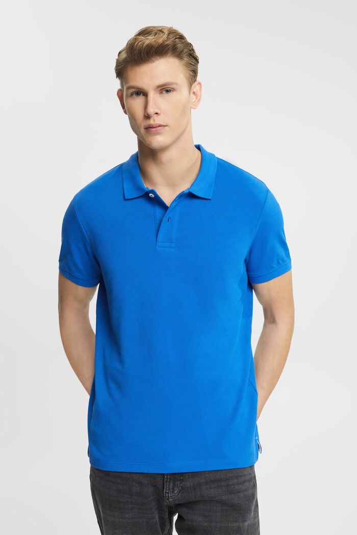 Poloshirt i slim fit, BLUE, detail image number 0