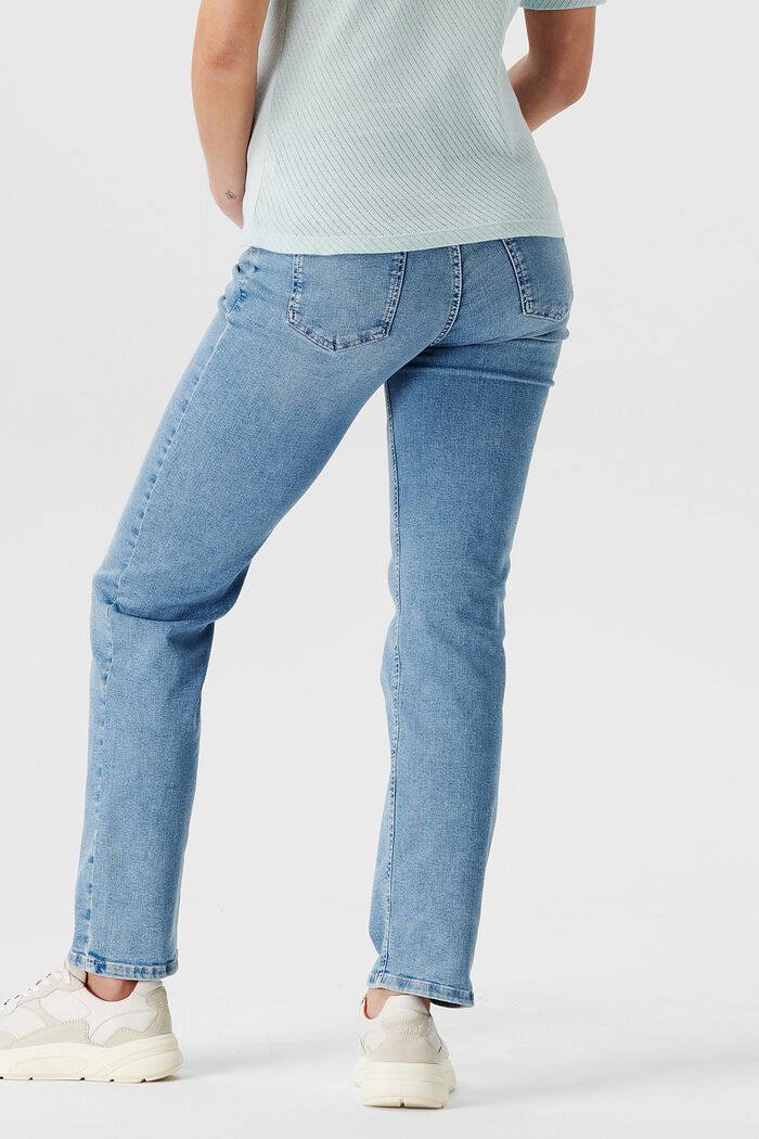 Jeans med lige ben og høj støttelinning, LIGHTWASH, detail image number 1