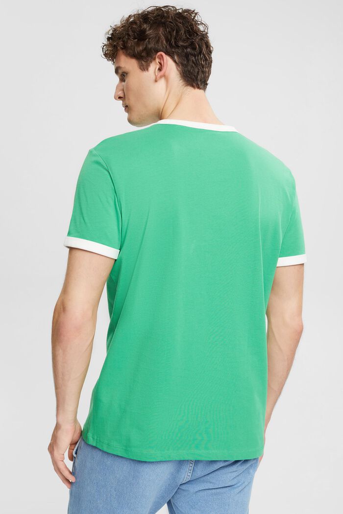 T-shirt af jersey, GREEN, detail image number 3