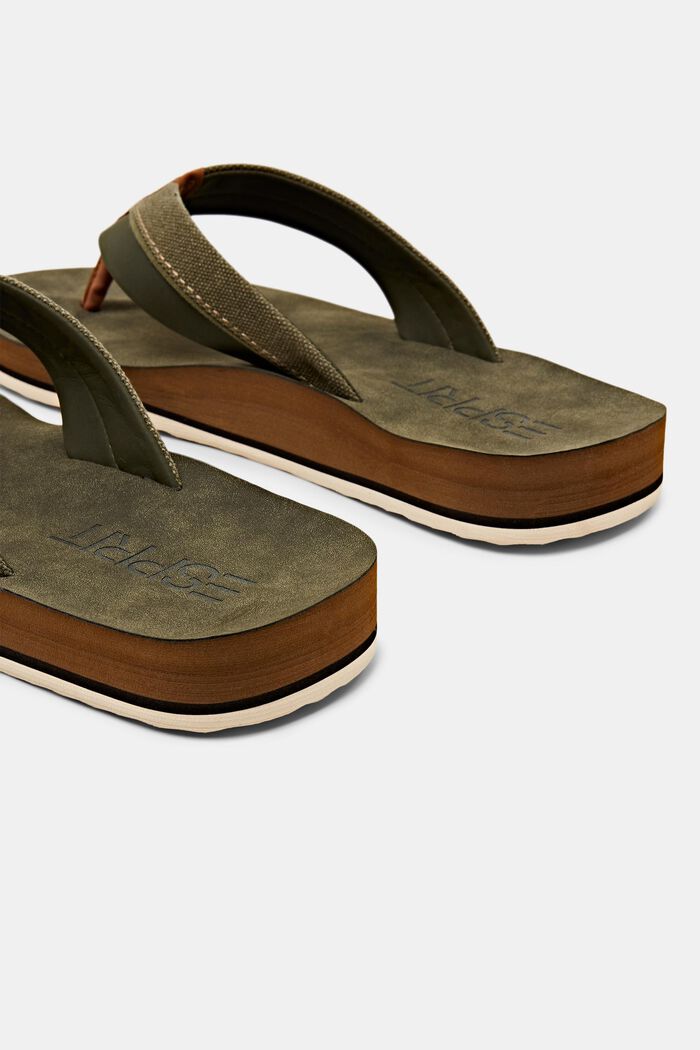 Strand-slippers, KHAKI GREEN, detail image number 4