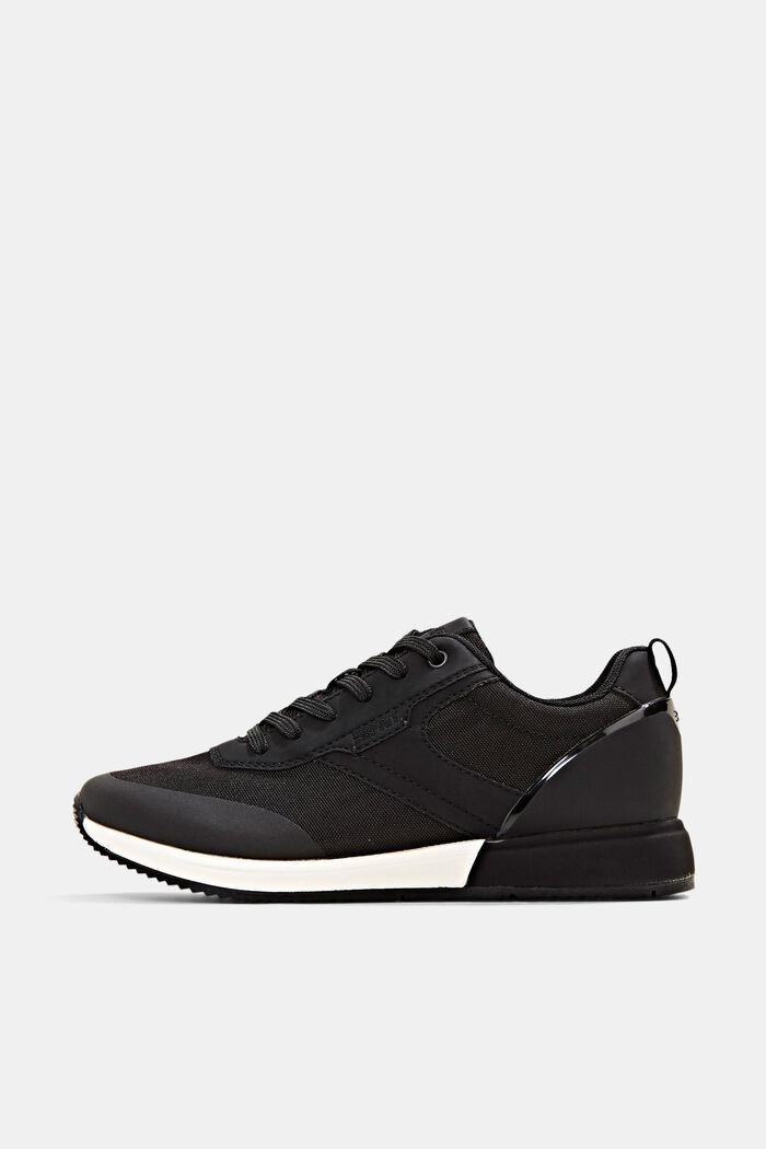 Sneakers med running-silhuet, BLACK, detail image number 0